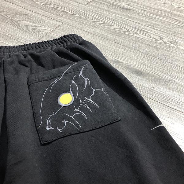 Logotipo personalizado serigrafiado, sudaderas vintage con lavado ácido, holgadas, bordadas, de corte holgado, estilo urbano, pantalones de chándal acampanados, pantalones deportivos para hombre