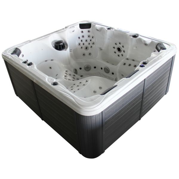 7803s High Jet Count Family Hydro Massage Hot Tub Square Freestanding Acrylic Outdoor Spa Tub