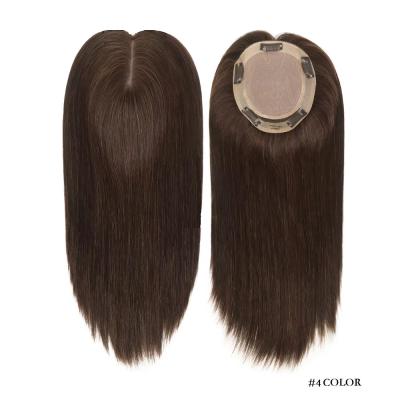 16 100% Chinese Cuticle Remy Hair Toupee for Women Hair Silk Top Hair Topper