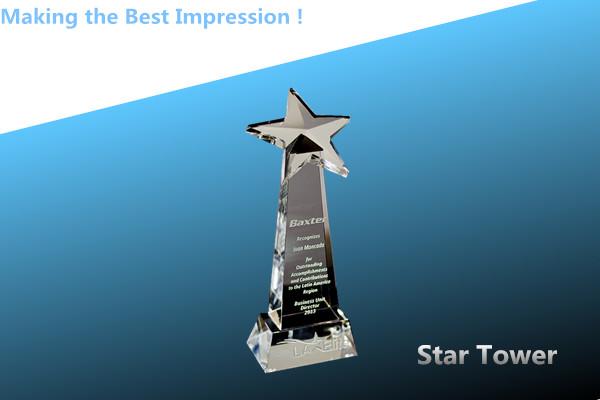 star award/crystal star award/crystal star trophy/acrylic star award/star trophy/top star