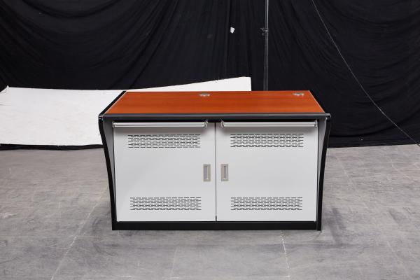 Home Office Control Center Desk Double Seat PC Desk with Laboratory Console and Platform