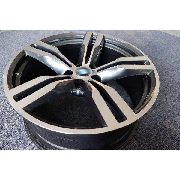 Cast 5 Twin Spoke Alloy ET25 BMW 7 Series 20 Inch Wheels Grey