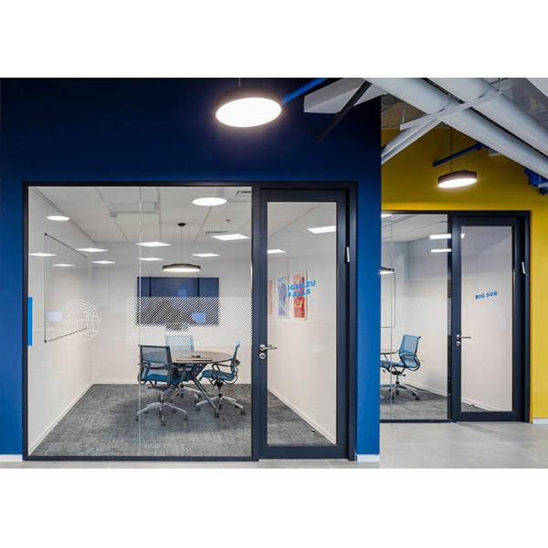 Модный элегантный стеклянный перегородка с дверью ближе легко собрать акустическ