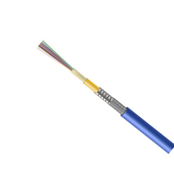 24 Core Lszh Flexible Indoor Fiber Optic Cable Armored GJSFJV 5mm~6mm