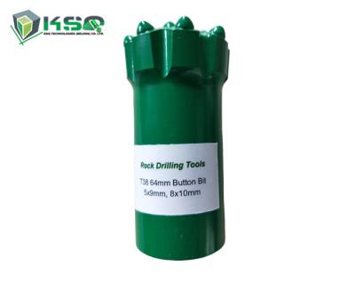 T38 64mm Tungsten Carbide Insert Button Drill Bits With Four Flushing Holes
