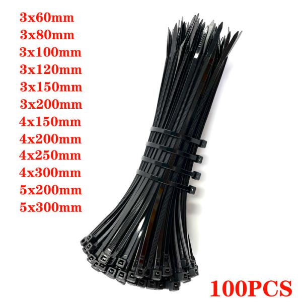 1.2mm Self Locking Nylon Cable Zip Tie 5X300 3X200 1.8mm 3.6mm