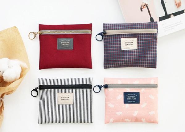 600D Polyester Travel Cosmetic Bags  Multicolored Large Capacity With Zipper