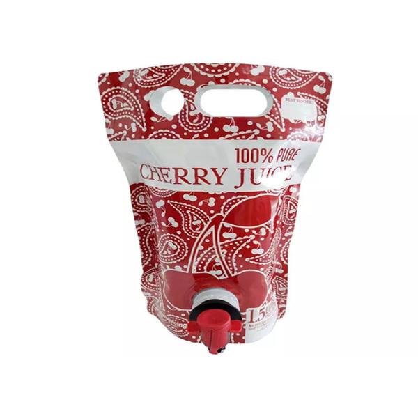 Большая емкость стоит вверх свежий мешок Spout сока с краном/Spigot бабочки