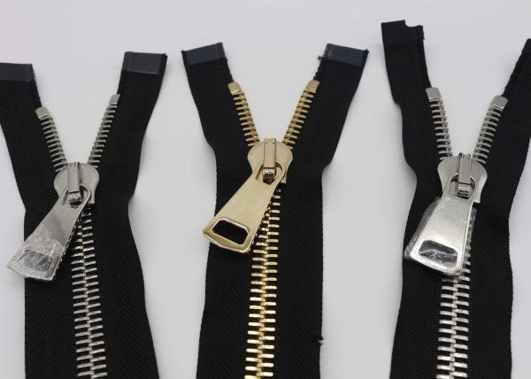 28 Inch Reversible Long Heavy Duty Metal Zippers Gold And Silver Teeth For Bags