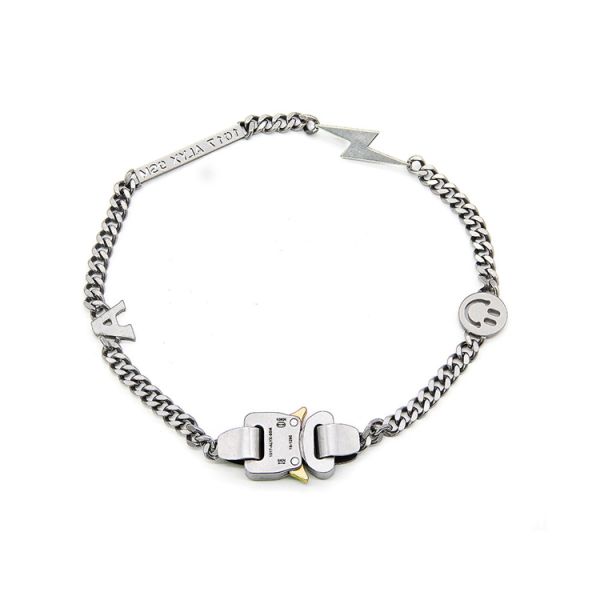 2025 New Hero Original Stainless Steel Titanium Steel Safety Buckle Men and Women Necklace
