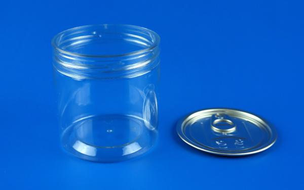 Reusable Clear Plastic Jars High Durability Cylindrical Shape 73MM Caliber
