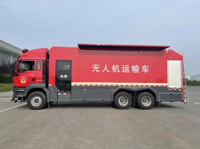 Isuzu Hino HOWO Uav Drone Emergency Support Vehicle Fixed Wing Uav Transportation Truck