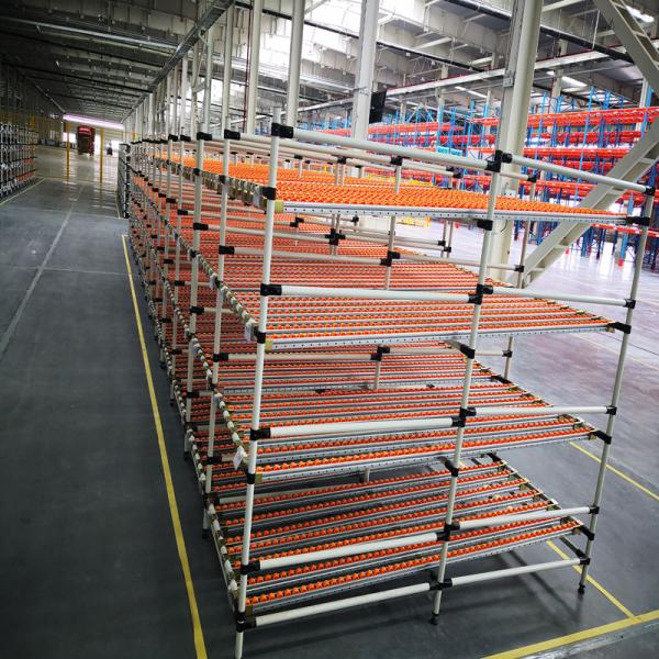Rolled Steel Carton Flow Racking Adjustable Metal Customized
