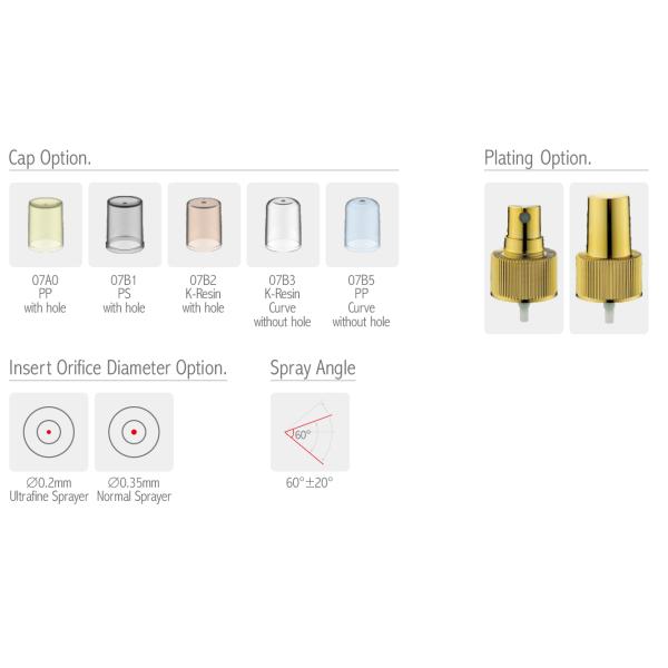 28/410 тангажей 4.2mm JY601-08H винта точного насоса спрейера тумана алюминиевых