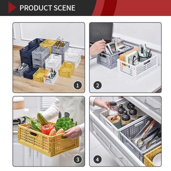 Sonsill Мультисцена сгустило прямоугольник пластиковых тар для хранения домочадца Washable