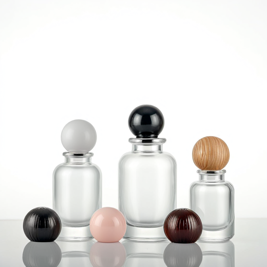 Cylinder Empty Luxury Perfume Glass Bottle  30ml 50ml 100ml With Cap Packaging Box