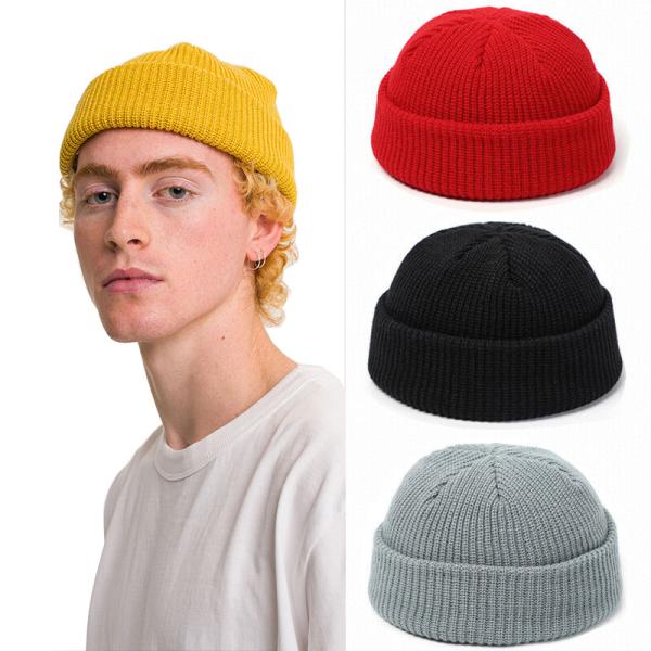 Os Beanies acrílicos do inverno de 100% e os homens mornos dos tampões cabografam o chapéu da malha