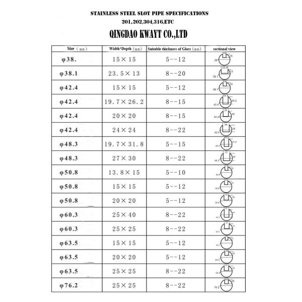 Stainless steel slotted tube,Glass channel tube,304 polished ss slotted pipe