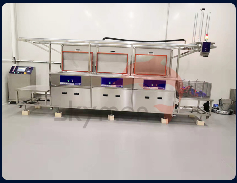 Muti Tank Industrial Ultrasonic Cleaning Machine Lifiting Function For Carburetors Injectors