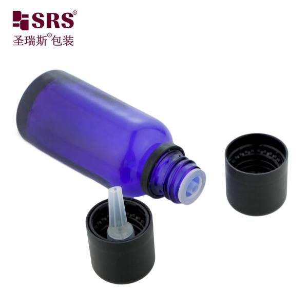 Hair Care Essence Liquid Empty Bottles With Child Proof Cap Glass Essential Oil Bottle