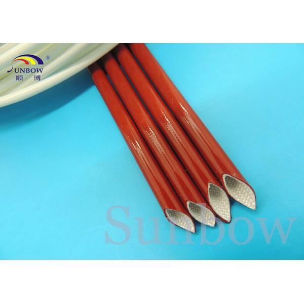 Heat proof High Voltage Silicone Fiberglass Sleeving inside fiber and outside rubber