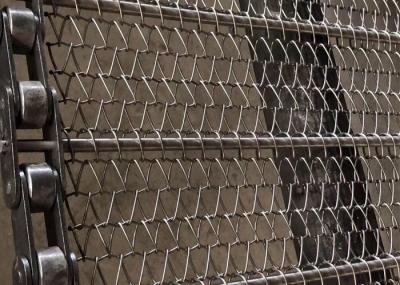 Da correia Chain de aço inoxidável da malha do uso 304 do forno resistente de alta temperatura
