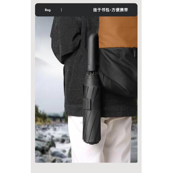 Steel Frame Automatic Lock Handle Travel Occasion Windproof Large Umbrella for Men