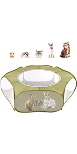 Tent Outdoor, Pet Enclosure Tent Suitable for Cats and Small Animals, Indoor Playpen Portable Exercise Tent with Car
