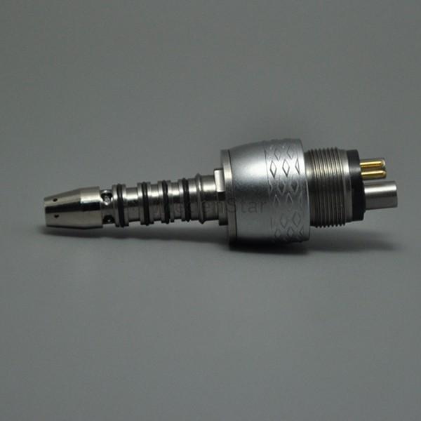 Fiber Optic High Speed Air Turbine Handpiece Triple Water Spray Stainless Bearing