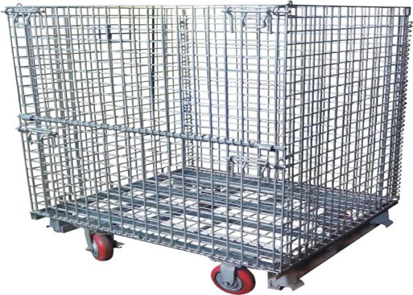 Steel Foldable Wire Pallet; Wire Container; Wire cage; Warehouse cage