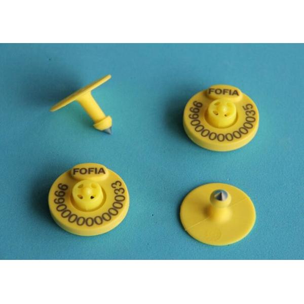 134.2khz Electronic Ear Tag For Cattle / Sheep Management ISO Standard