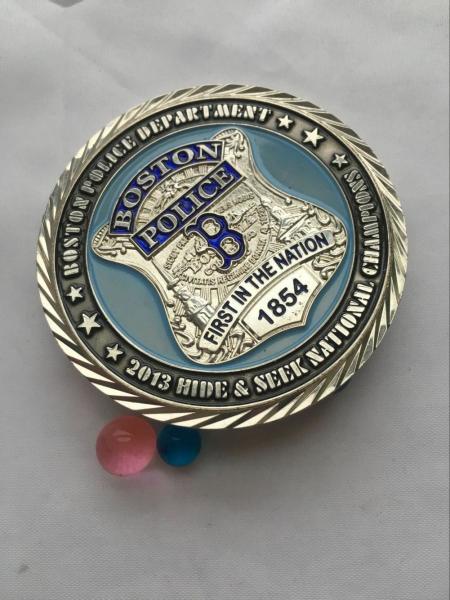 Hot sale Creative Silver Plating Fashion high quality Metal Police Challenge Coin/souvenir coin