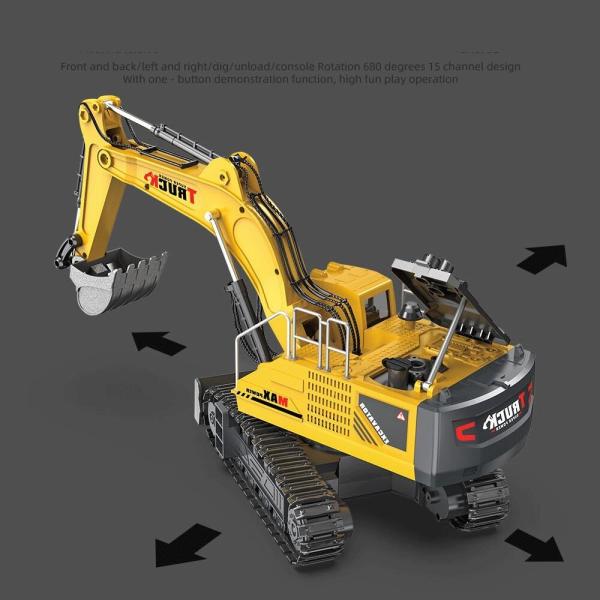 Remote Distance 10-100 Feet 13 Channel RC Construction Vehicles for Kids 3-10 Years Old