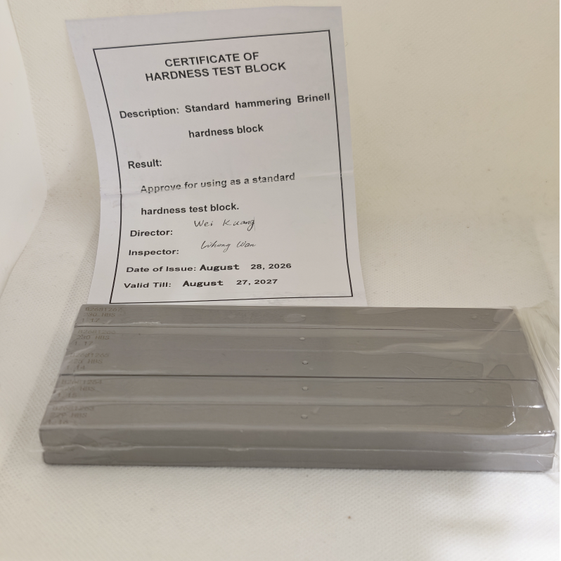 14*14*153mm 210-230 BHN Telebrineller Hammering Brinell Hardness Test Block Portable Brinell Hardness Reference Block