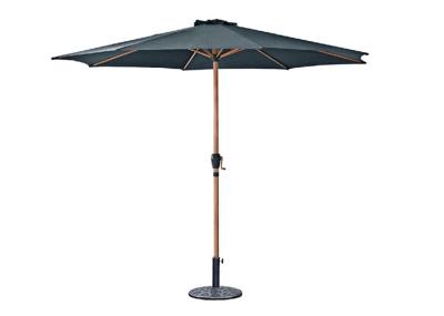 Steel Polyester Outdoor Sun Parasol , Large Waterproof Garden Umbrellas