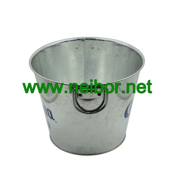 Galvanized Steel Metal Corona Extra Beer bucket 5Quarter with 2 handles