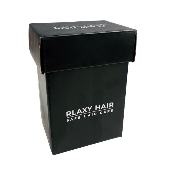Customized Black Packaging Boxes Hard Rigid Corrugated Cardboard Gift Boxes For Hair Care Products Packaging