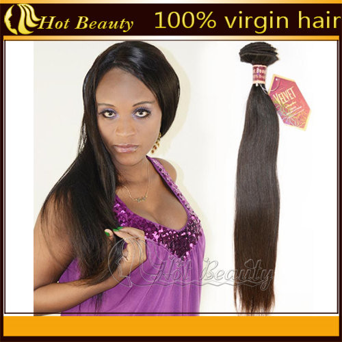 Brazilian Remy Silky Straight Human Hair Brown , Sleek Hair Extensions