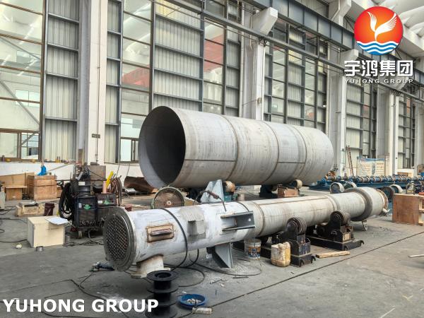 ASME VIII-1 Intercambiador de calor de tubos en U revestido UNS N06600 para el proceso cloro-álcali NACE MR0175​
