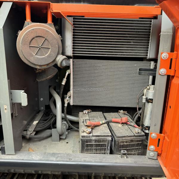 Excaver 12 tonnes de durabilité hydraulique à roues Hitachi 120 de l'excavateur d'occasion, avec un prix bas et de bonnes performances d'excavation