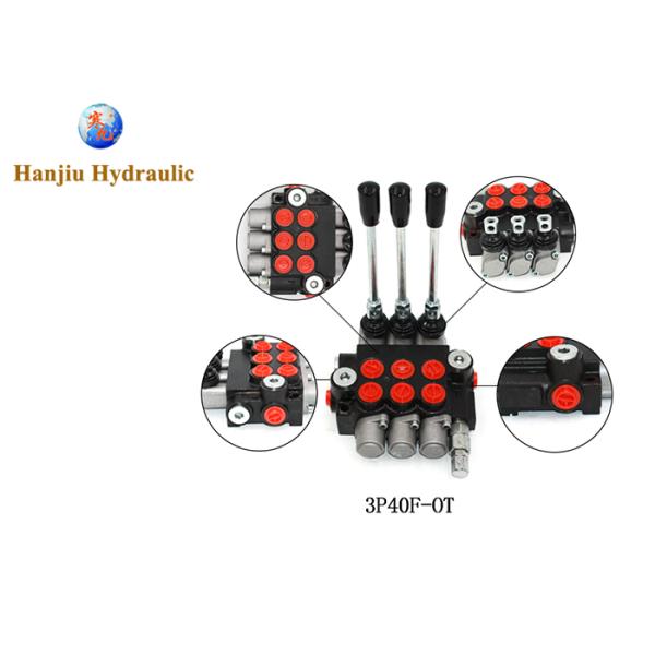 Pruning Sweeper Hydraulic Monoblock Valve 3p40 High Pressure G1/2 Port Threads 6 Spool