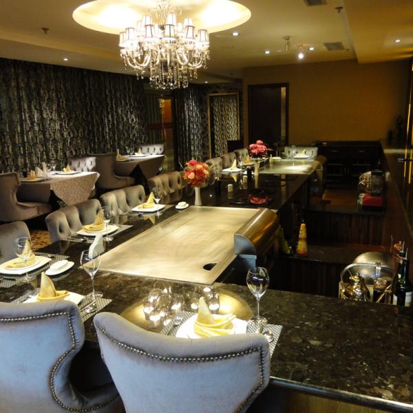 380V Stainless Steel Teppanyaki Grill Table for Restaurants