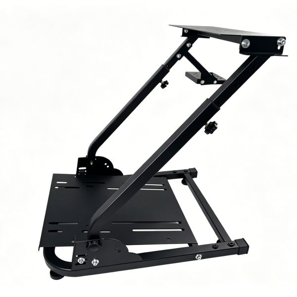 Reinforced Adjustable Racing Cockpit Simulator Stand Black Powder Coated