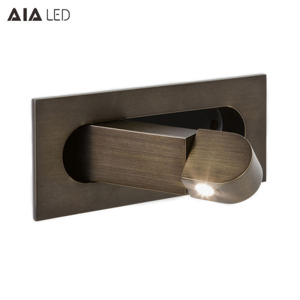 Modern recessed mounted led headboard wall light/hotel led wall reading light/led bed wall lamp