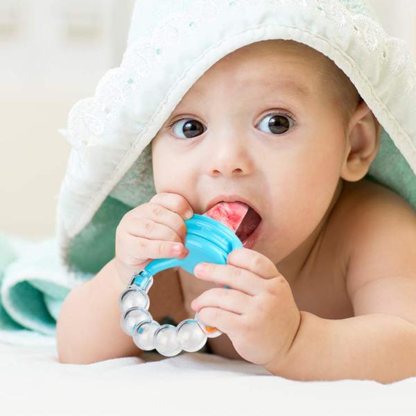 Baby Food Feeder,  Cover Newborn with Meshes Sizes for Baby Food Spoon