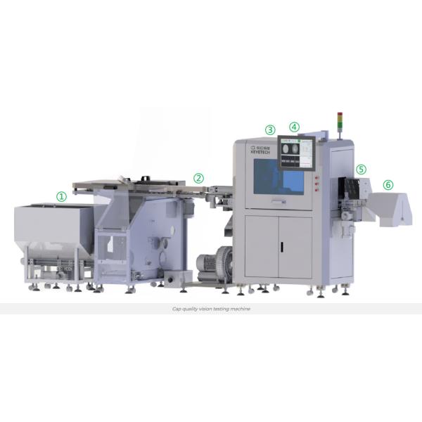 Color CMOS Bottle Inspection Vision System Machine For Water Cap Defect Inspection 240V