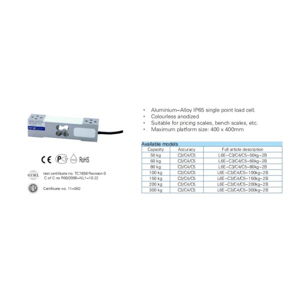 50-500KG High Precision Electronic Platform Scales with Single-Point Pressure Sensor