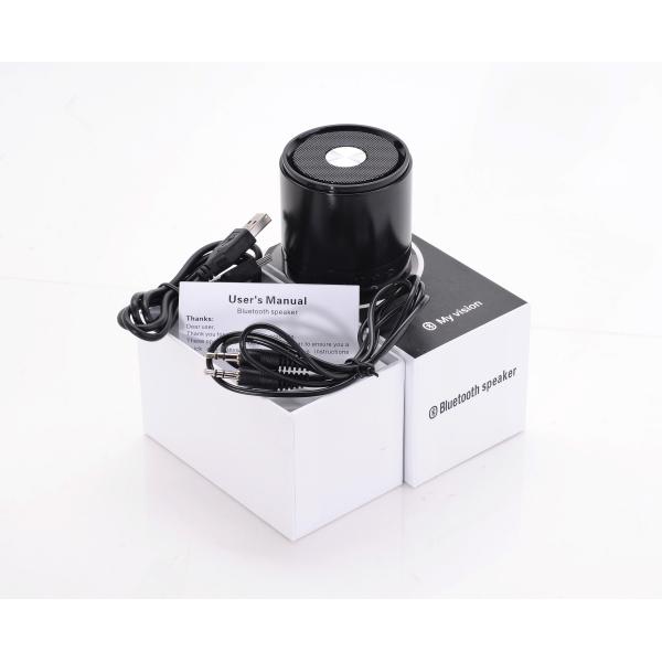 Черный настольный диктор Bluetooth пеший вокруг беспроводного диктора для андроида