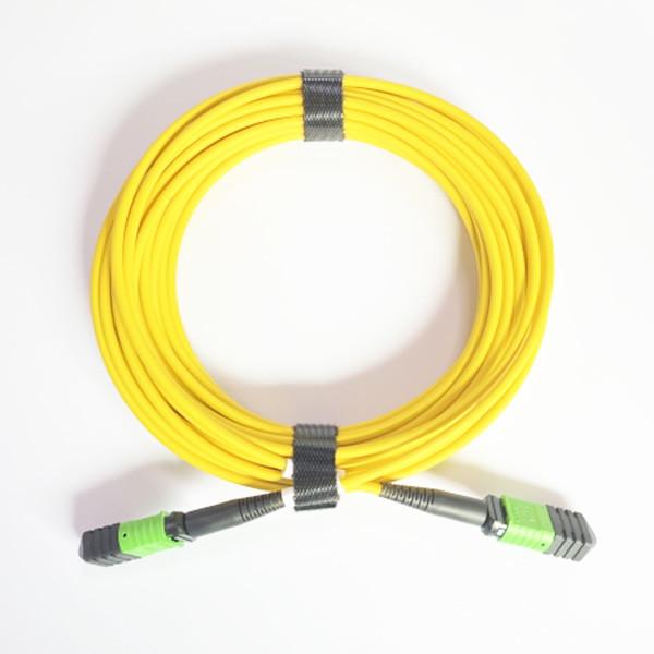 Único modo 3.0mm Mpo à polaridade amarela da cor B do cabo de Mpo para os protocolos 40G/100G