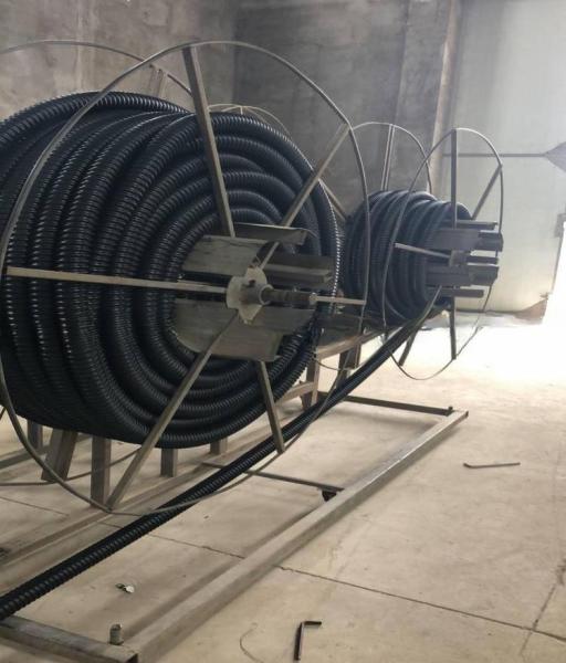 Máquina de extrusão de tubos reforçados em espiral de PE para tubos ondulados em espiral de carbono de 50-200 mm de HDPE